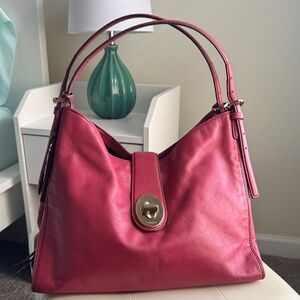 Coach Madison Carlyle Pink Leather Shoulder Bag